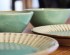 栃木県から青い釉薬が美しい益子焼のお皿と器が届いています